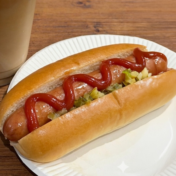 しろふわランドリー ホットドッグ