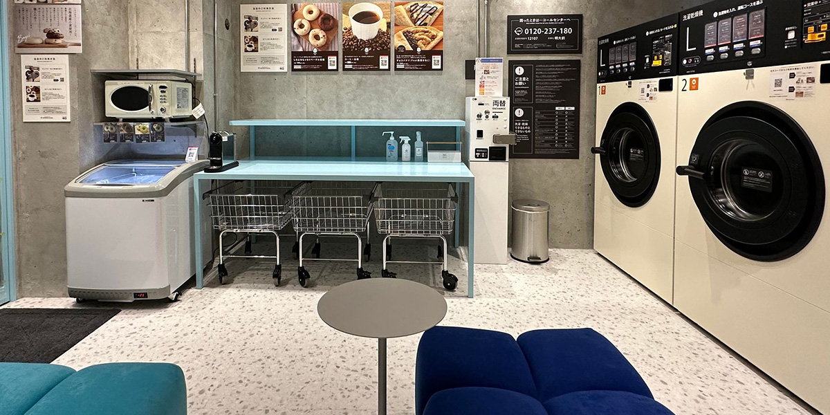 しろふわランドリー ＆ カフェ 明大前店　店内の様子