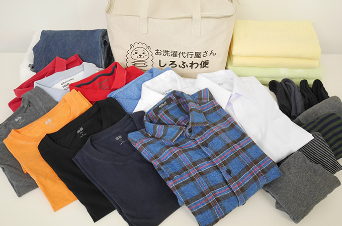 35L(7~9kg)の専用バッグ。一回にご注文いただける目安量は男性一人暮らし換算で4~5日分が袋に入ります。